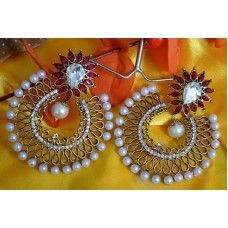 High Ended Designer Earrings in Antique Gold base